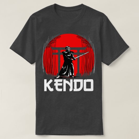Great Kendo Samurai Design Japan Warrior Sword (2) T-shirt (Design voorkant)