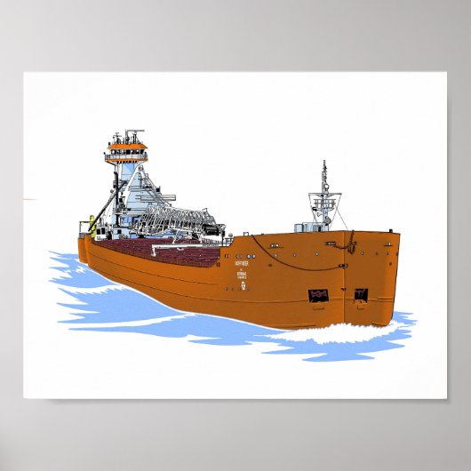 Great Lakes Barge Pathfinder en tug Dorothy Ann Poster (Voorkant)