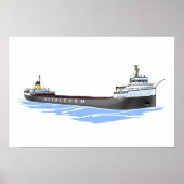 Great Lakes freighter Arthur B. Homer Poster (Voorkant)