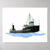 Great Lakes freighter Cletus Schneider Poster (Voorkant)