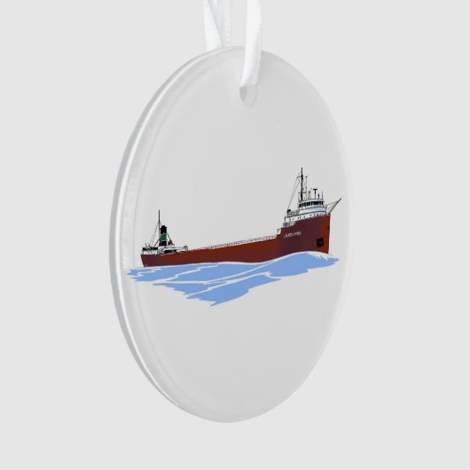 Great Lakes Freighter J. Burton Ayers Kinsman Ornament (voorkant)