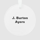 Great Lakes Freighter J. Burton Ayers Kinsman Ornament (achterkant)