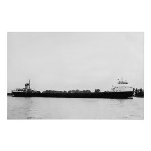 Great Lakes Freighter William Clay Ford Foto Afdruk