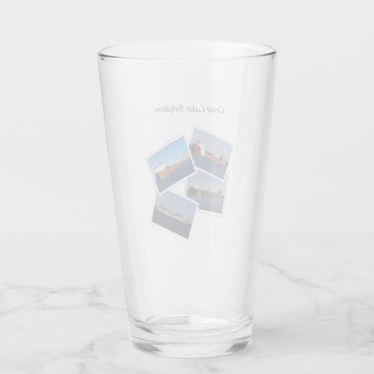 Great Lakes Freighters stempelglas Glas (Achterkant)