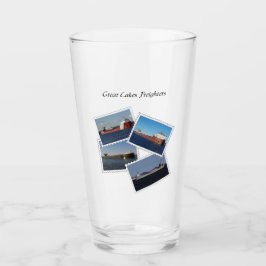 Great Lakes Freighters stempelglas Glas
