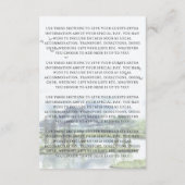 Great Lakes Guest Information Kaart (Achterkant)