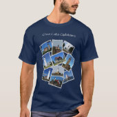 Great Lakes Lighthouse stempel shirt witte belette (Voorkant)