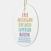 Great Lakes Mitten Staat Michigan Ornament (Links)