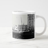 Great Lakes Ship Virginia @ Milwaukee 1890's Foto Grote Koffiekop (Rechts)
