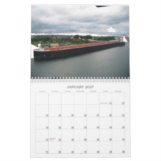 Great Lakes Ships Calendar Kalender (Jan 2027)