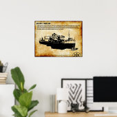 Great Lakes Shipwreck Series: William C Moreland Poster (Thuiskantoor)