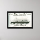 Great Lakes Steamship Co. Ludington Michigan Canvas Afdruk (Voorkant)