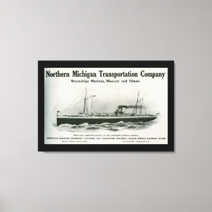 Great Lakes Steamship Co. Ludington Michigan Canvas Afdruk