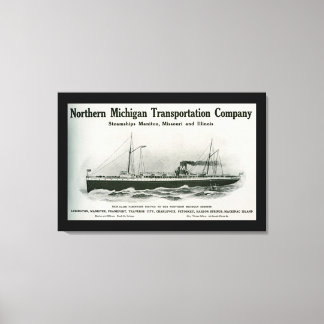 Great Lakes Steamship Co. Ludington Michigan Canvas Afdruk