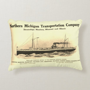 Great Lakes Steamship Company Lake Michigan Accent Kussen