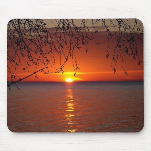 Great Lakes Sunset, Bobby Mikul mousepad Muismat (Voorkant)