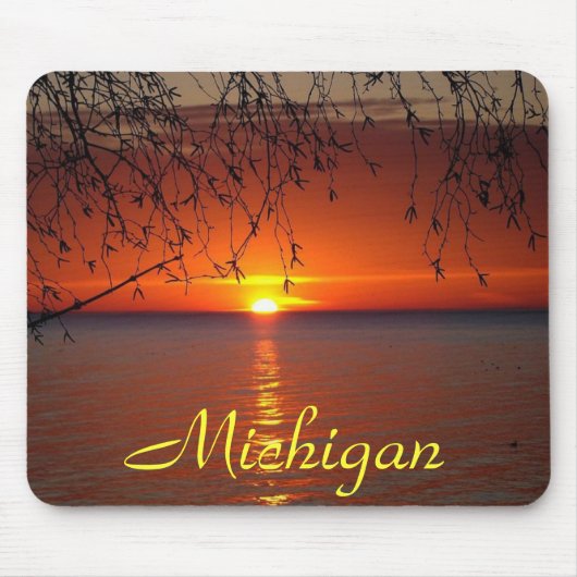 Great Lakes Sunset, Bobby Mikul mousepad Muismat (Voorkant)