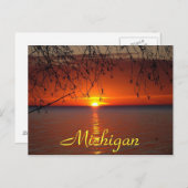 Great Lakes Sunset van Bobby Mikul Briefkaart (Voorkant / Achterkant)