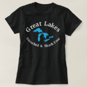 Great Lakes Unsalted & Shark Free  T-shirt (Design voorkant)
