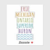 Great Lakes Vinyl Mitten State Sticker (Vel)