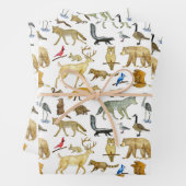 Great Lakes Wildlife Gift Wrap Inpakpapier Vel (In situ)
