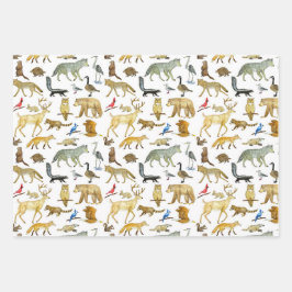 Great Lakes Wildlife Gift Wrap Inpakpapier Vel