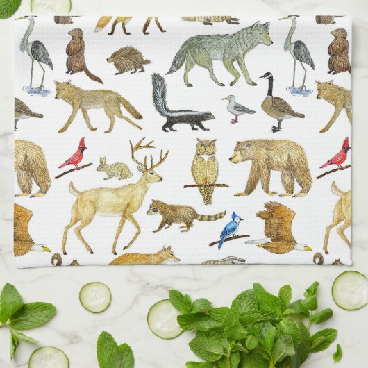 Great Lakes Wildlife Theedoek (Gevouwen)