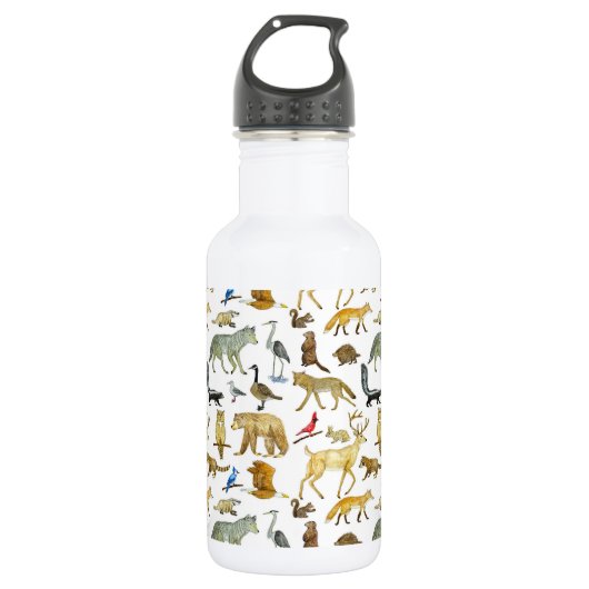 Great Lakes Wildlife Water Bottle Waterfles (Voorkant)