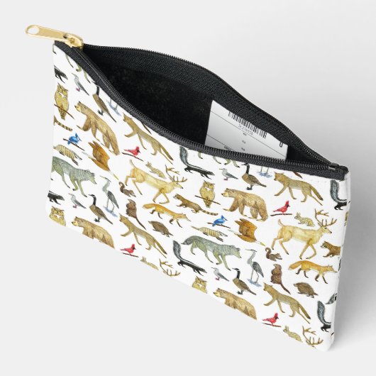 Great Lakes Wildlife Zipper Pouch Etui (Open)
