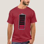 GREAT Low battery icon TEE SHIRT (Voorkant)