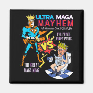 Great MAGA King Donald Trump Biden USA UltrA MAGA Magneet