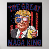 Great Maga King Fun Trump Beer US Flag Ultra M Poster (Voorkant)