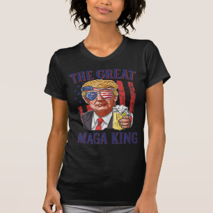 Great Maga King Fun Trump Beer US Flag Ultra M T-shirt