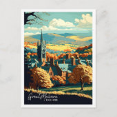 Great Malvern Engeland vintage reisillustratie Briefkaart (Voorkant)