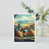 Great Malvern Engeland vintage reisillustratie Briefkaart (Staand voorkant)