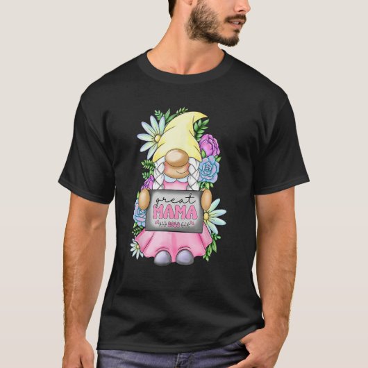 Great Mama Gnome 2023 Pregnancy Announcement Mothe T-shirt (Voorkant)