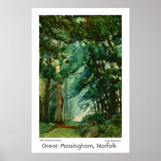 Great Massingham, Norfolk - Print of Poster. (Voorkant)