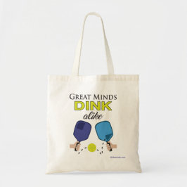 "Great Minds Dink Alike" Canvas tas Pickleball