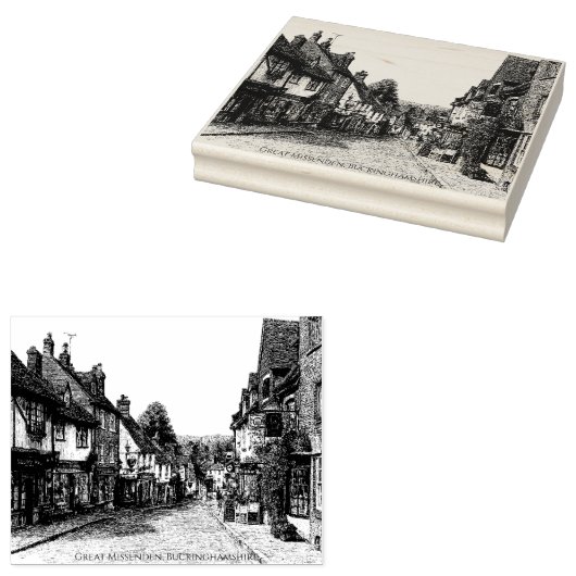 Great Missenden, Buckinghamshire, schets Rubberstempel (Gestempeld)