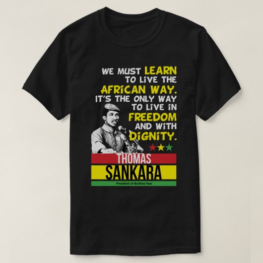 Great Model Thomas Afrianist Sankara Gifts Movie T-shirt (Design voorkant)