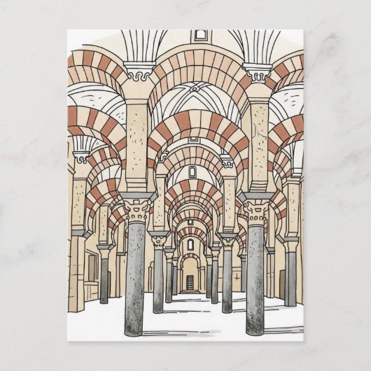Great Mosque of Cordoba Spain Travel Briefkaart (Voorkant)