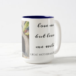 GREAT MOTHER MARCH "Love me but leave me wild" Mug Tweekleurige Koffiemok