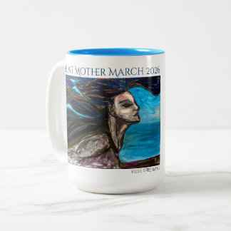 GREAT MOTHER MARCH Mermaid Mug Tweekleurige Koffiemok