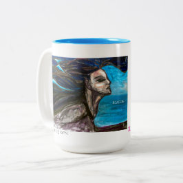 GREAT MOTHER MARCH Mermaid Mug Tweekleurige Koffiemok