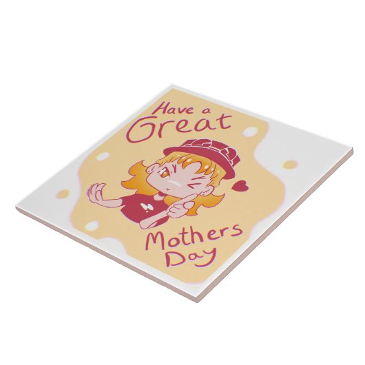 Great Mothers day.  Tegeltje (Zijkant)