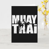Great Muay Thai Design Mma Fighter Training Kickbo Kaart (Gele Bloem)