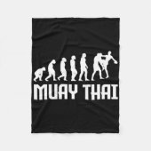 Great Muay Thai Evolution Design Kickboxer Mma Tra Fleece Deken (Voorkant)