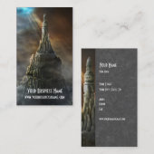 Great Mysterious Tower Castle | Fantasy Visitekaartje (Voorkant / Achterkant)