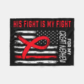 Great Nephew Heart Disease Awareness Month Product Fleece Deken (Voorkant (Horizontaal))