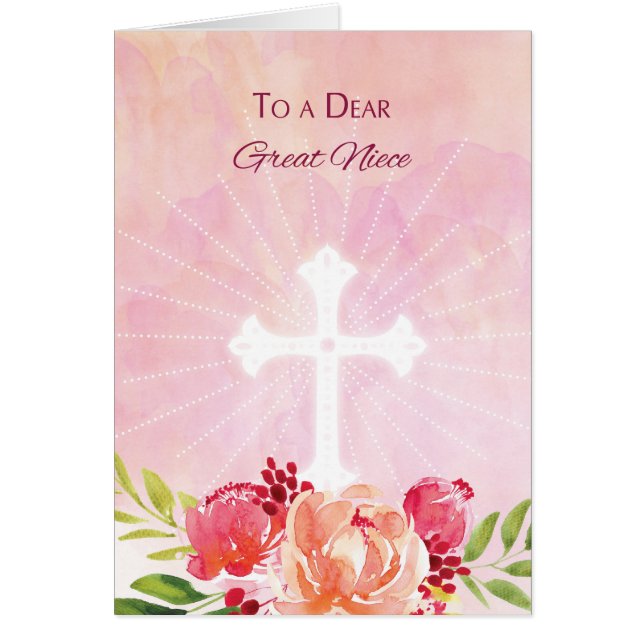 Great Niece Religous Easter Blessings Waterverf (Voorkant)